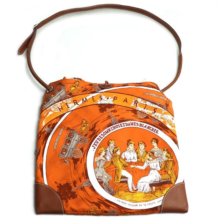 Hermes Hermes Hermes Silky City PM Omnibus et Dames Blanches Silk Leather Shoulder Bag Leather Shoulder Bag BA Size ONE SIZE - 2 Thumbnail