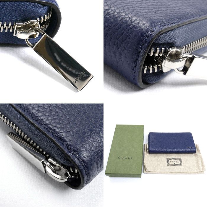 Gucci Gucci Gucci Round Zip Wallet Calfskin Long Wallet Leather Long Wallet 771154 AABXM 4236 Size ONE SIZE - 6 Thumbnail