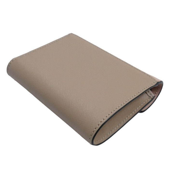 Marni Marni MARNI Compact Wallet Saffiano Trifold Wallet Leather Short Wallet PFMO0051U8LV520 Z605M Size ONE SIZE - 2 Thumbnail