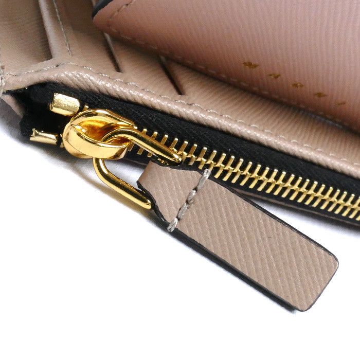 Marni Marni MARNI Compact Wallet Saffiano Trifold Wallet Leather Short Wallet PFMO0051U8LV520 Z605M Size ONE SIZE - 7 Thumbnail