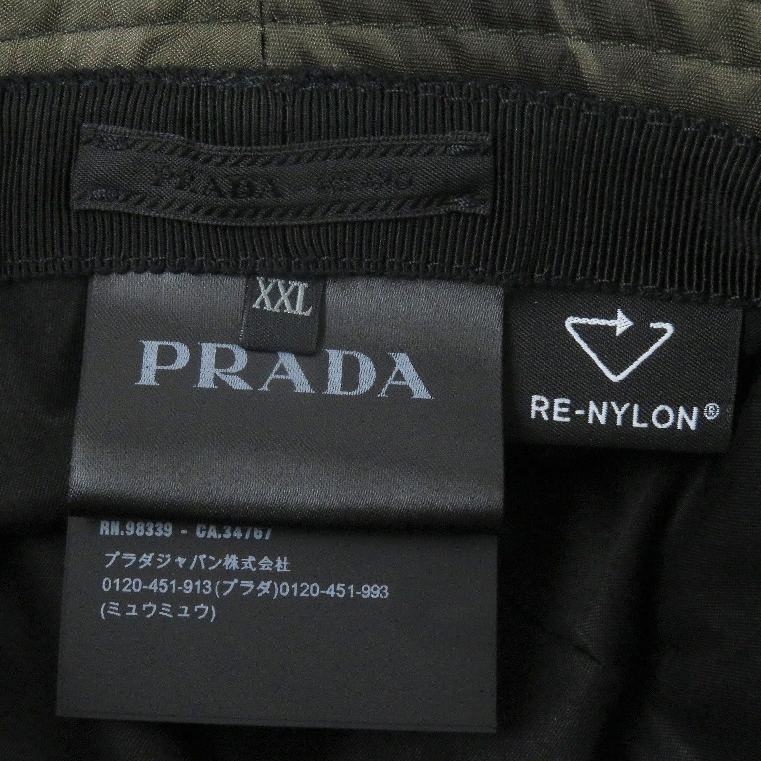 Prada Prada Prada Triangle Logo Bucket Hat Nylon Bucket Hat Others Hats 2HC350 Size ONE SIZE - 6 Thumbnail