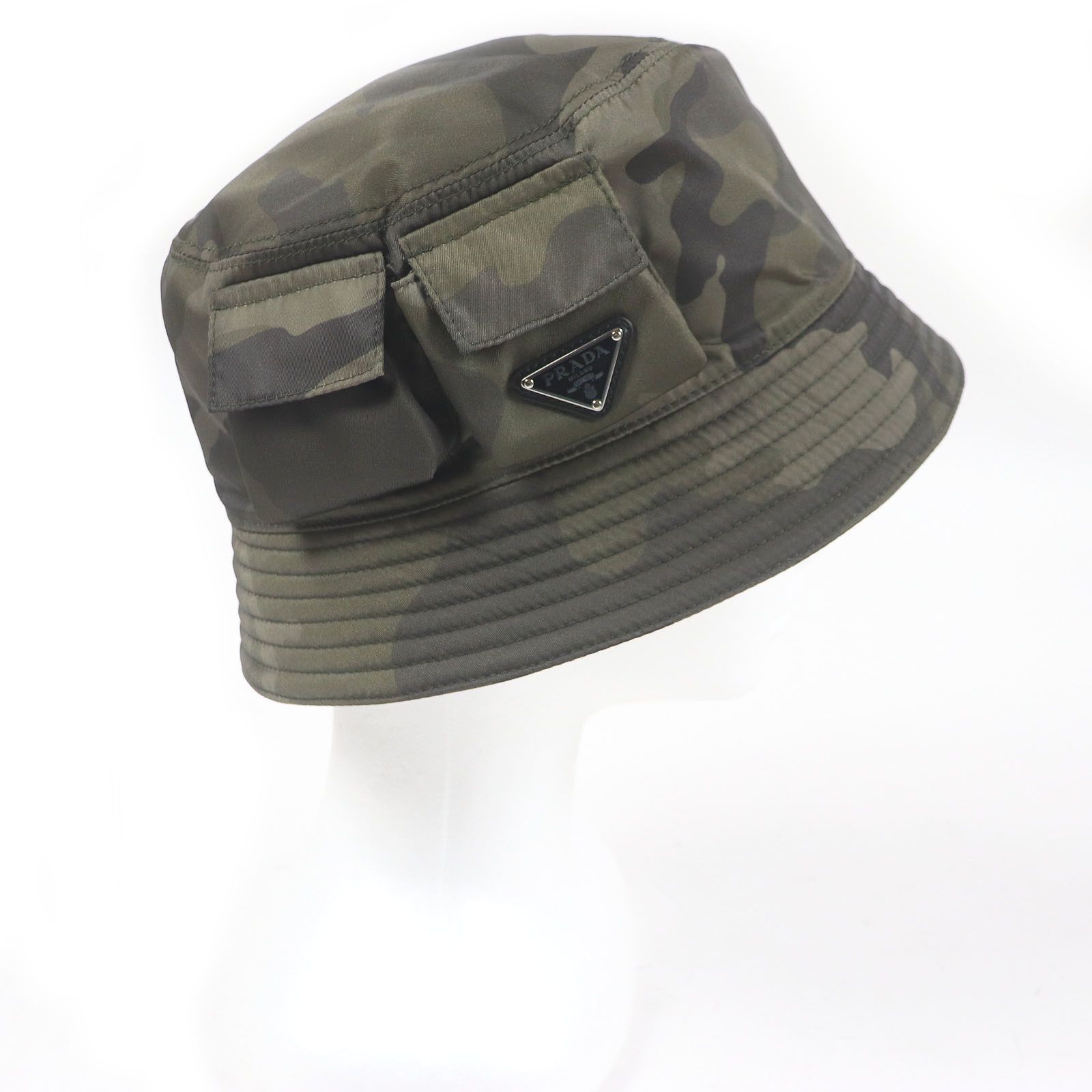Prada Prada Prada Triangle Logo Bucket Hat Nylon Bucket Hat Others Hats 2HC350 Size ONE SIZE - 2 Thumbnail