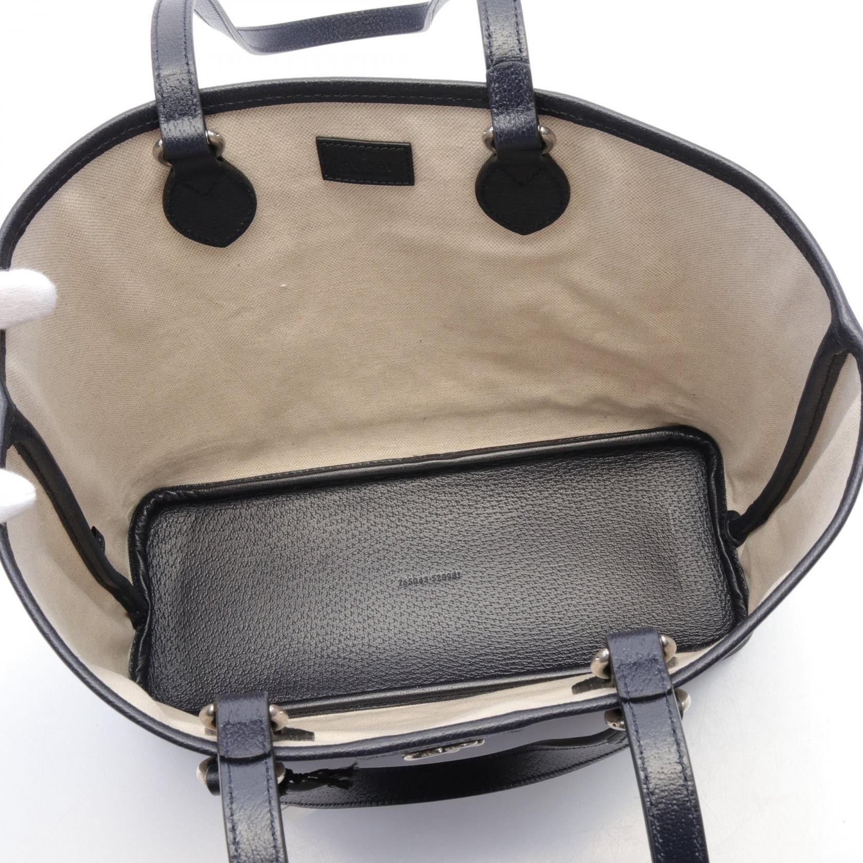 Gucci Gucci Gucci Ophidia GG Supreme Coated Canvas Tote Bag Canvas Tote Bag 765043K9GSN4075 Size ONE SIZE - 3 Thumbnail