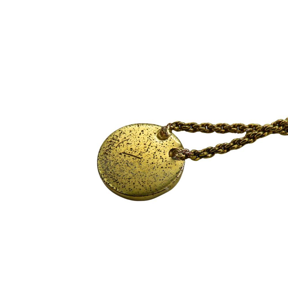 Dior Dior Christian Dior Logo Coin Necklace Metal Necklace Size ONE SIZE - 6 Thumbnail