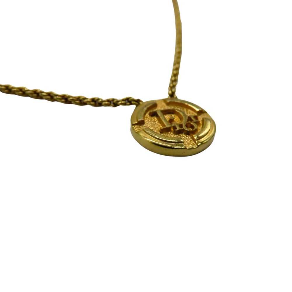 Dior Dior Christian Dior Logo Coin Necklace Metal Necklace Size ONE SIZE - 5 Thumbnail