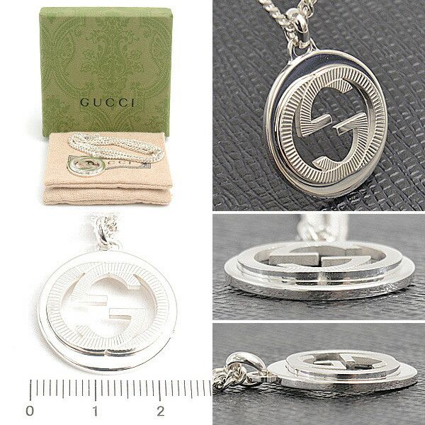 Gucci Gucci Gucci Interlocking G Ag925 Necklace Metal Necklace Size ONE SIZE - 4 Thumbnail