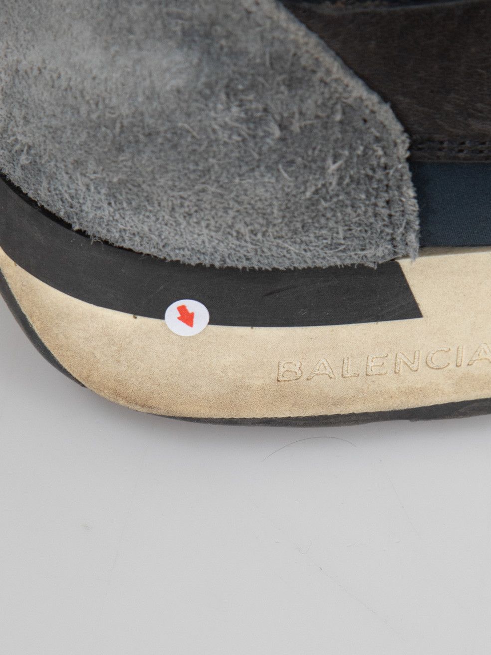 Balenciaga Navy Leather & Suede Race Runner Trainers Size US 10 / IT 40 - 9 Thumbnail