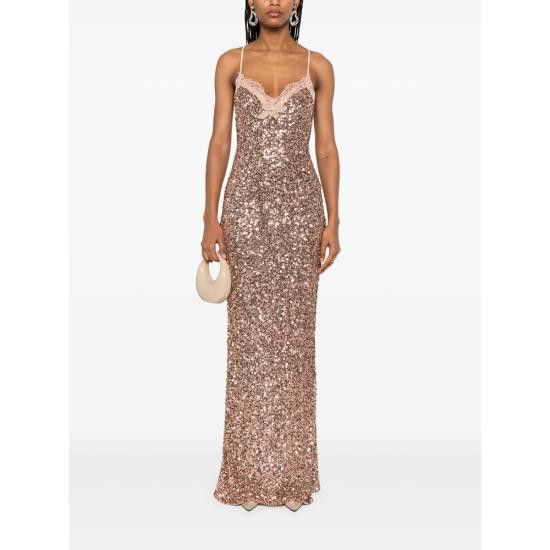 Elisabetta Franchi ELISABETTA FRANCHI Women Dresses ABR4952E2 181 PINK Size M / US 6-8 / IT 42-44 - 3 Thumbnail