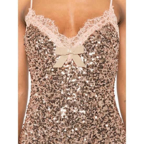 Elisabetta Franchi ELISABETTA FRANCHI Women Dresses ABR4952E2 181 PINK Size M / US 6-8 / IT 42-44 - 2 Thumbnail