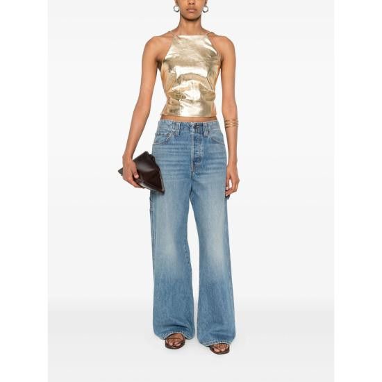 Cult Gaia CULT GAIA Women Tops LTP3930LR3062 JUHI GOLD Size M / US 6-8 / IT 42-44 - 2 Thumbnail
