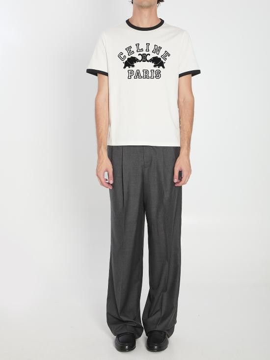 Celine CELINE Men T-Shirts RX0AV671Q WHITE Size US S / EU 44-46 / 1 - 5 Thumbnail