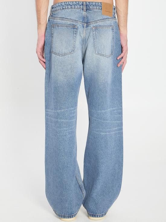 AMI AMI Men Straight Pants HTR450 BLUE Size US 29 - 4 Thumbnail