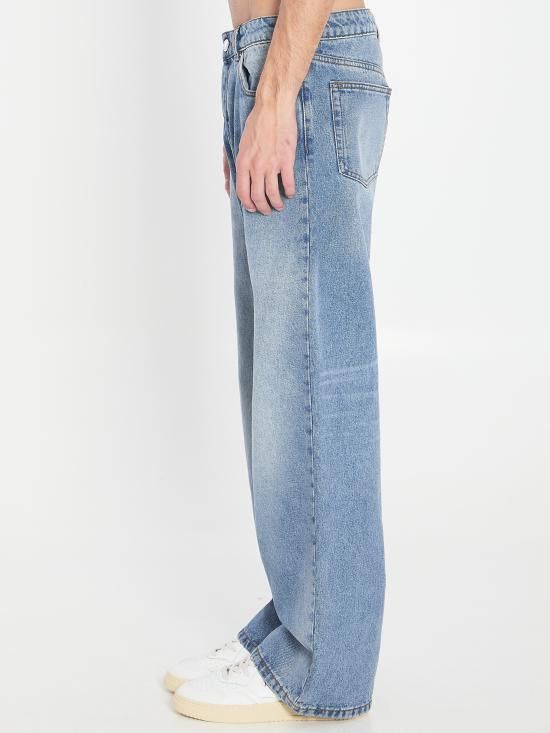 AMI AMI Men Straight Pants HTR450 BLUE Size US 30 / EU 46 - 3 Thumbnail