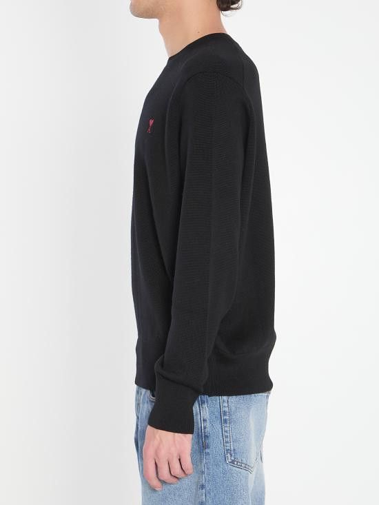 AMI AMI Men Sweater HKS826 BLACK Size US M / EU 48-50 / 2 - 3 Thumbnail