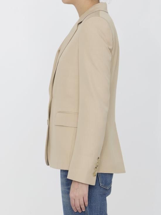 Stella McCartney STELLA MCCARTNEY Women Jackets 650094 BEIGE Size S / US 4 / IT 40 - 3 Thumbnail