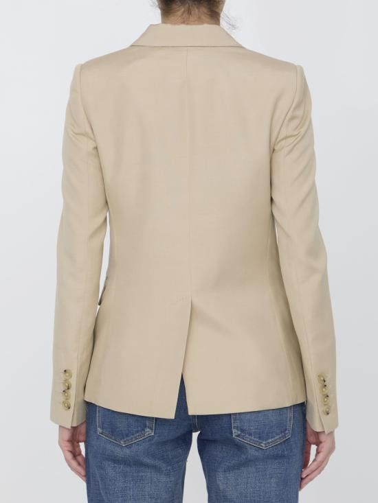 Stella McCartney STELLA MCCARTNEY Women Jackets 650094 BEIGE Size S / US 4 / IT 40 - 4 Thumbnail