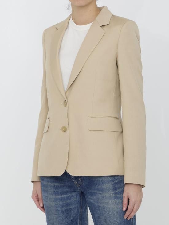 Stella McCartney STELLA MCCARTNEY Women Jackets 650094 BEIGE Size S / US 4 / IT 40 - 2 Thumbnail