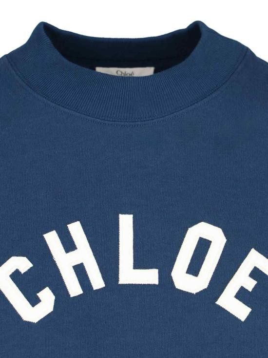 Chloe CHLOE Women Hoodies 24AJH12192 4C6 Blue Size S / US 4 / IT 40 - 3 Thumbnail