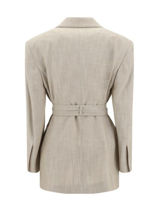 Pinko PINKO Women Suit Jackets 104887A2EJ D18 BEIGE Size S / US 4 / IT 40 - 2 Thumbnail