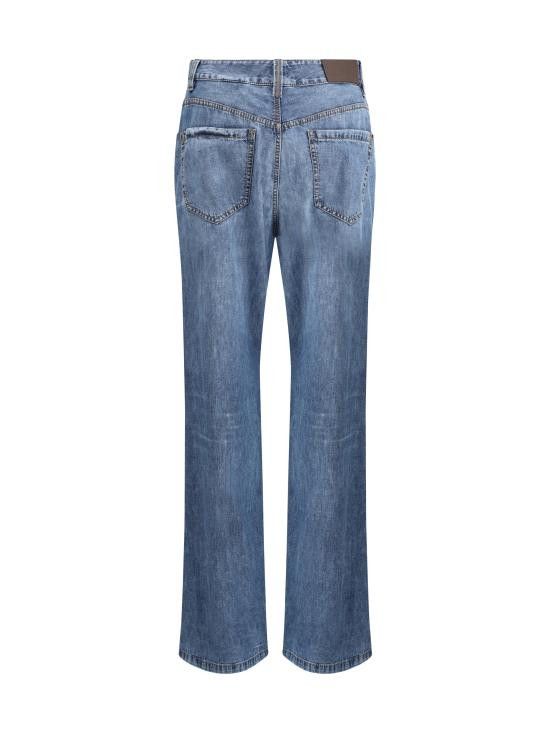Brunello Cucinelli BRUNELLO CUCINELLI Women Denim Pants MH192P5565 C8982 BLUE Size 30" / US 8 / IT 44 - 2 Thumbnail