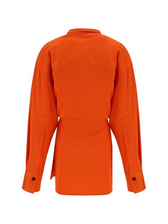 Salvatore Ferragamo SALVATORE FERRAGAMO Women Shirts 770456 003 ORANGE Size M / US 6-8 / IT 42-44 - 2 Thumbnail