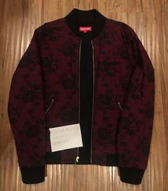 Supreme quilted lace bomber on sale jacket