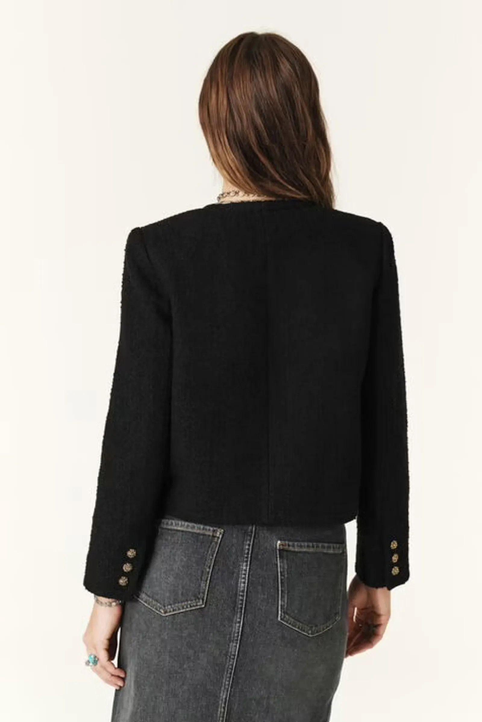 ba&sh ba&sh MEREDITH JACKET - Bouclés Blazer Size M / US 6-8 / IT 42-44 - 4 Thumbnail