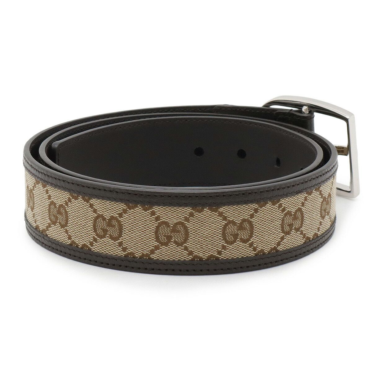 Gucci Gucci Gucci GG Canvas Leather Belt Canvas Other 449716 Size ONE SIZE - 2 Thumbnail