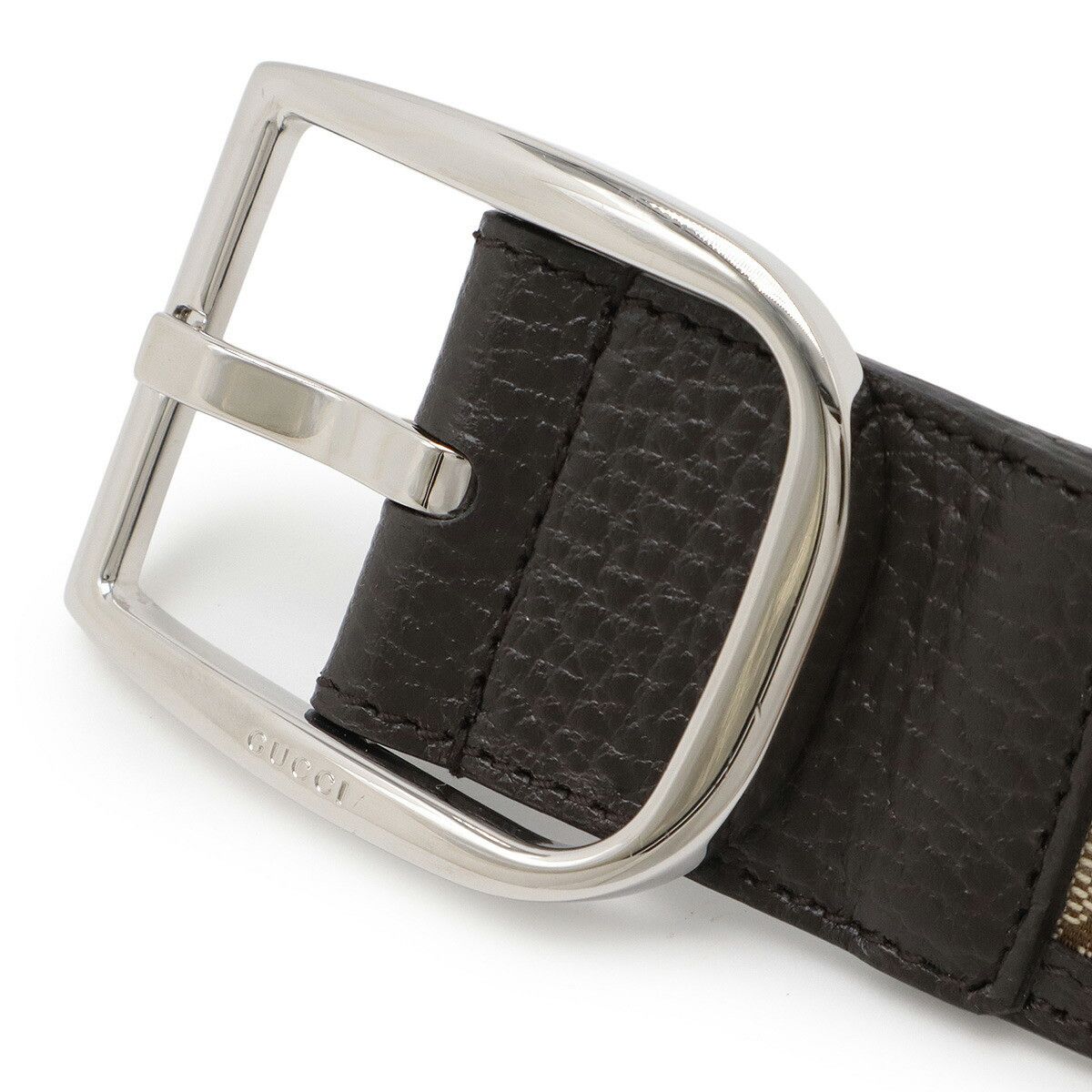 Gucci Gucci Gucci GG Canvas Leather Belt Canvas Other 449716 Size ONE SIZE - 3 Thumbnail