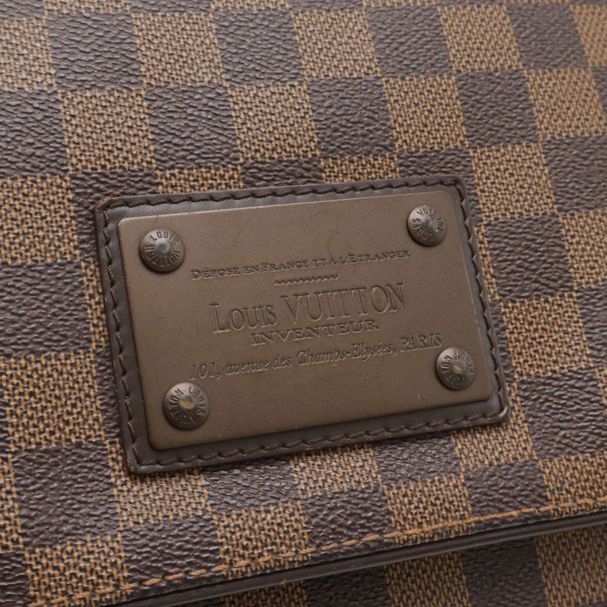 Louis Vuitton Louis Vuitton Louis Vuitton Brooklyn MM Damier Shoulder Bag Canvas Crossbody Bag N51211 DUTY FREE for USA Size ONE SIZE - 4 Thumbnail