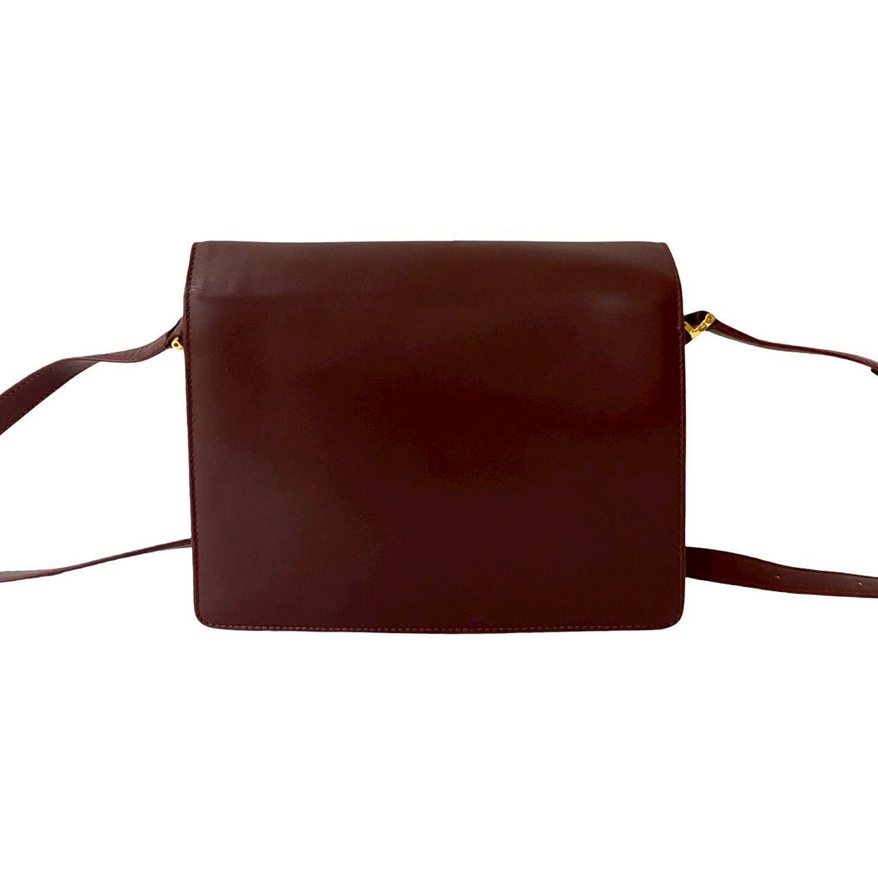 Cartier Cartier Shoulder Bag Red Leather Size ONE SIZE - 3 Thumbnail