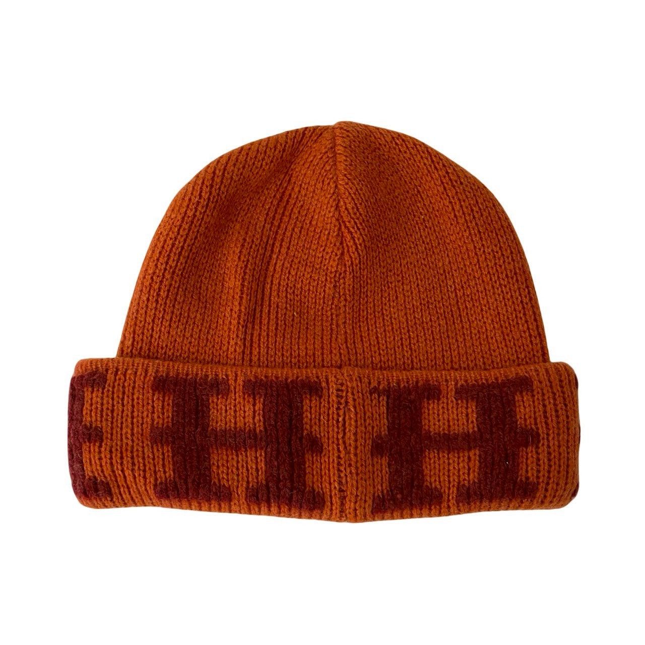 Hermes Hermes Hat Orange Cashmere Size ONE SIZE - 2 Thumbnail