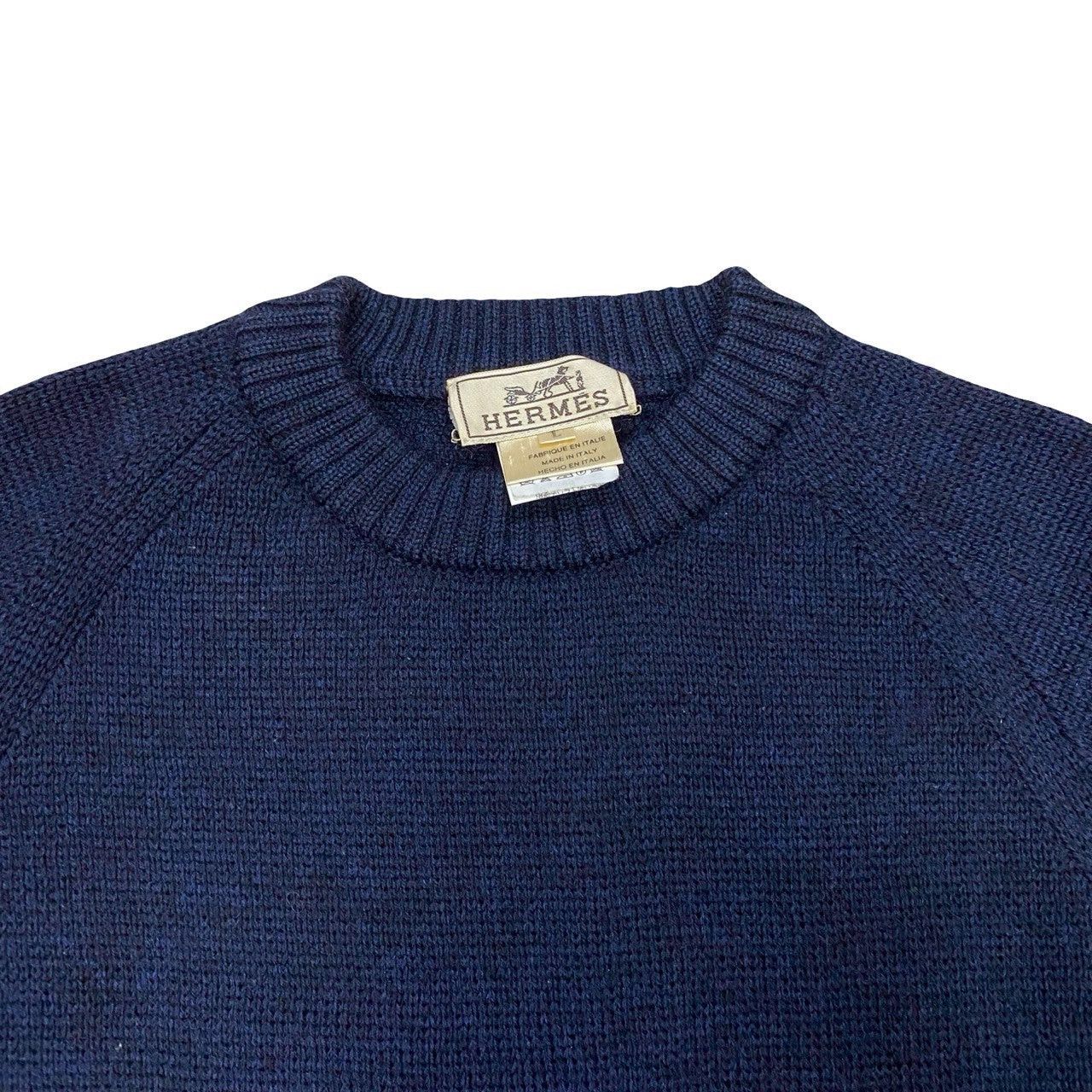 Hermes Hermes Blue Wool Size ONE SIZE - 6 Thumbnail