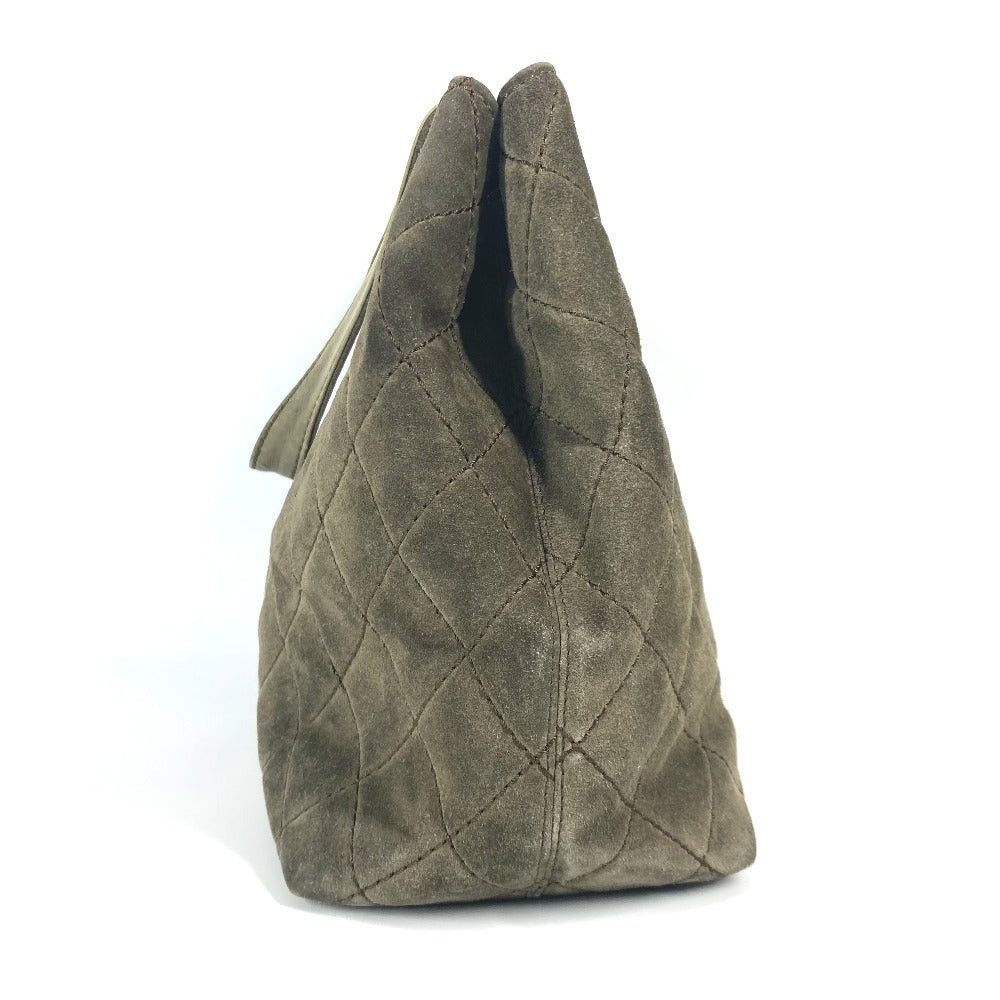 Chanel Chanel Cc Coma Mark Matelasse Shawl Briefcase Tote Bag Turn Lock Shoulder Leather/Suede Women Green Size ONE SIZE - 4 Thumbnail