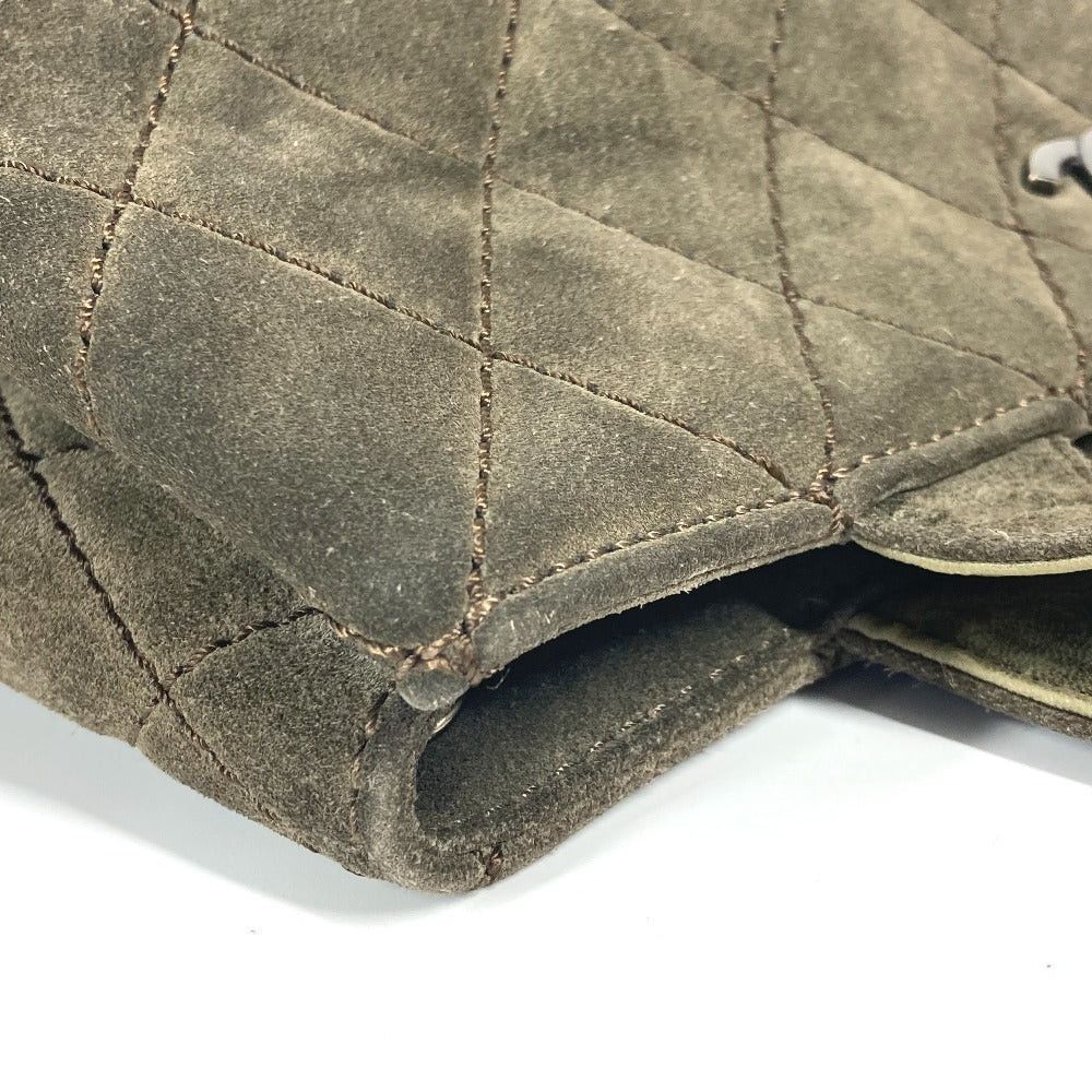 Chanel Chanel Cc Coma Mark Matelasse Shawl Briefcase Tote Bag Turn Lock Shoulder Leather/Suede Women Green Size ONE SIZE - 10 Thumbnail