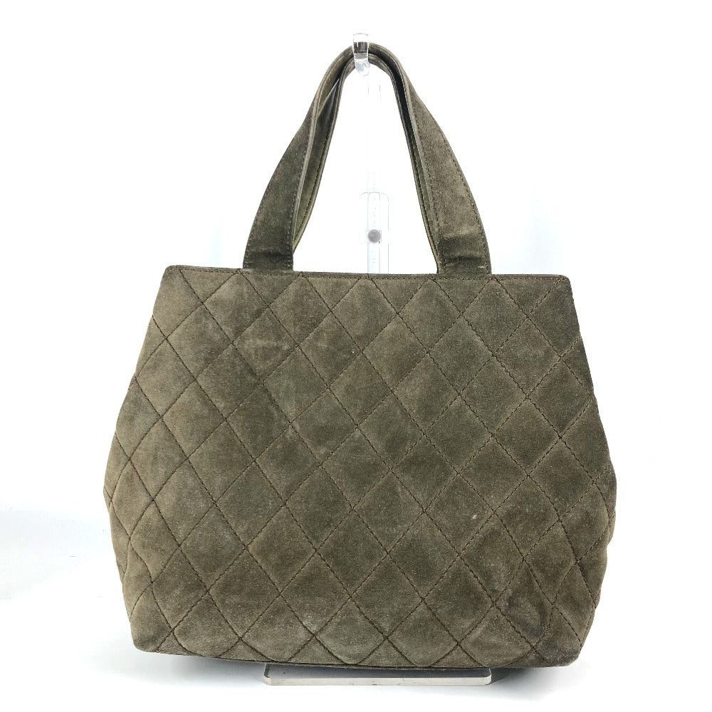 Chanel Chanel Cc Coma Mark Matelasse Shawl Briefcase Tote Bag Turn Lock Shoulder Leather/Suede Women Green Size ONE SIZE - 2 Thumbnail