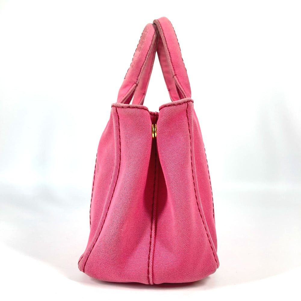 Prada Prada Canapa Double Briefcase Tote Bag Shoulder Diagonal Hanging (E.G. Of A Rocket) Logo Print Handbag Canvas Women Pink Size ONE SIZE - 3 Thumbnail