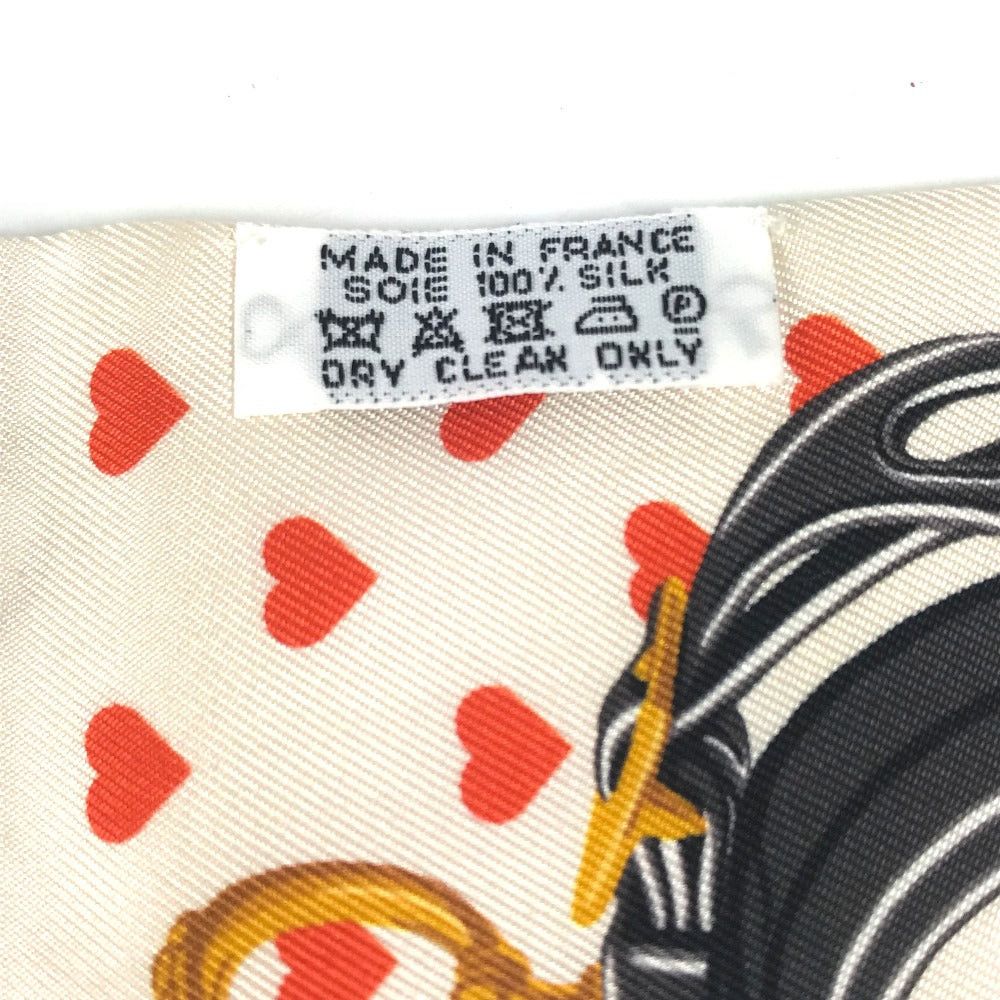 Hermes Hermes Twilly Wheelie Brid De Gala Love Heart Bandeau Scarf Silk Women Orange Size ONE SIZE - 4 Thumbnail