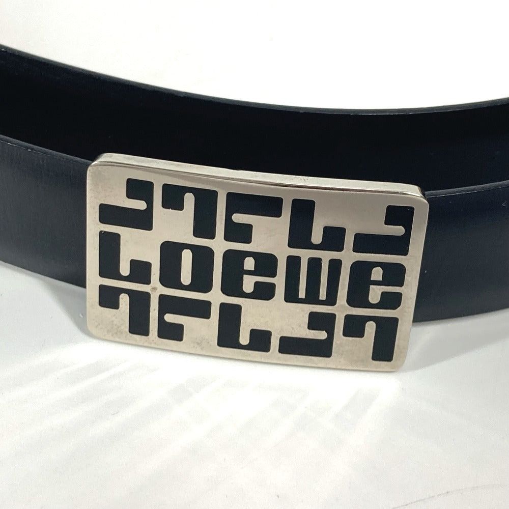Loewe Loewe Logo Buckle Courroies Leather Women Black Size ONE SIZE - 2 Thumbnail