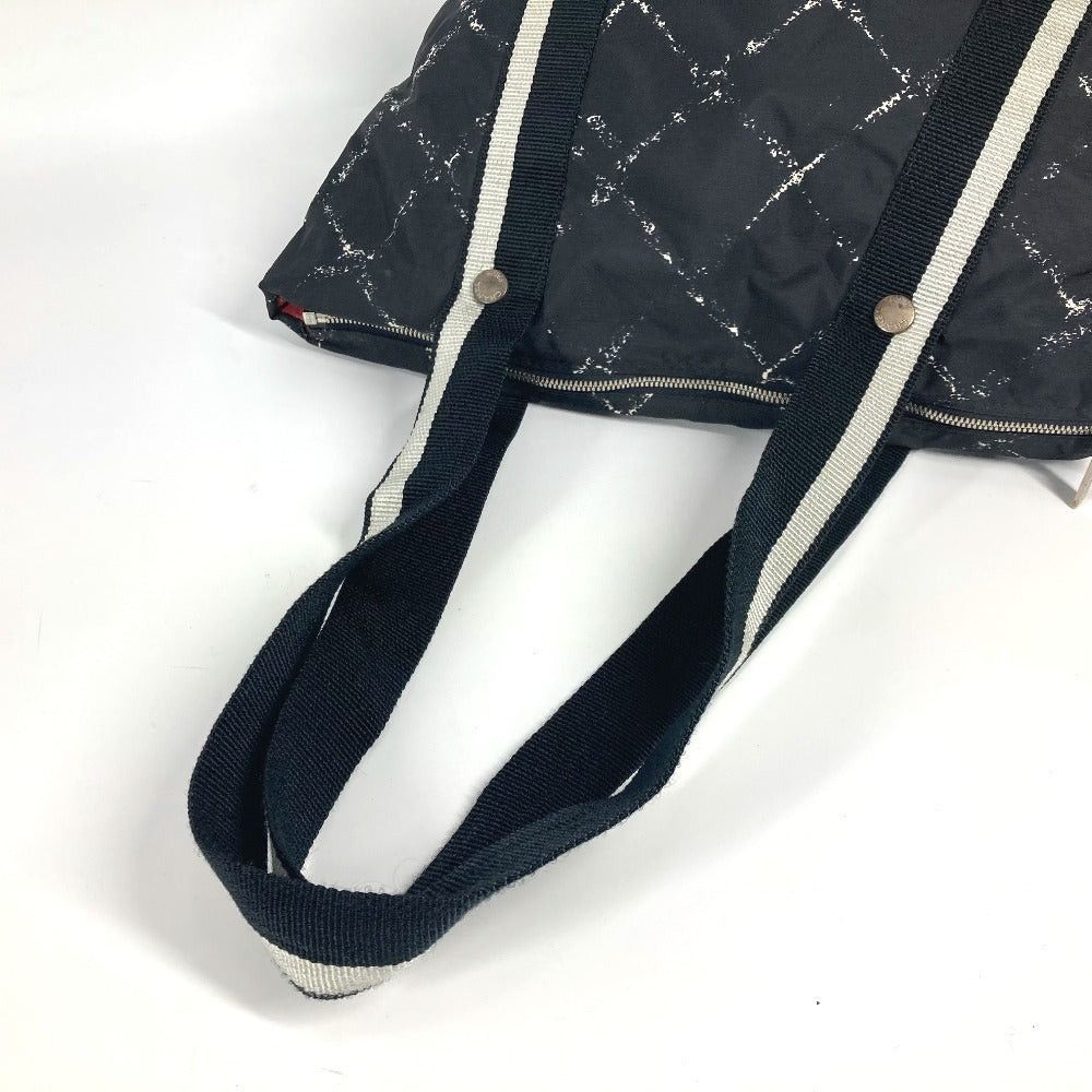 Chanel Chanel Former Travel Line Pet Bag Shawl Briefcase Shoulder Boston Nylon Unisex Black Size ONE SIZE - 8 Thumbnail