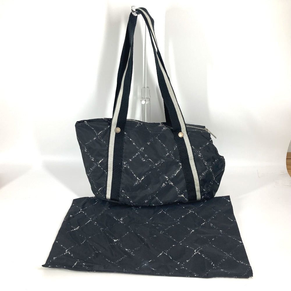 Chanel Chanel Former Travel Line Pet Bag Shawl Briefcase Shoulder Boston Nylon Unisex Black Size ONE SIZE - 15 Thumbnail