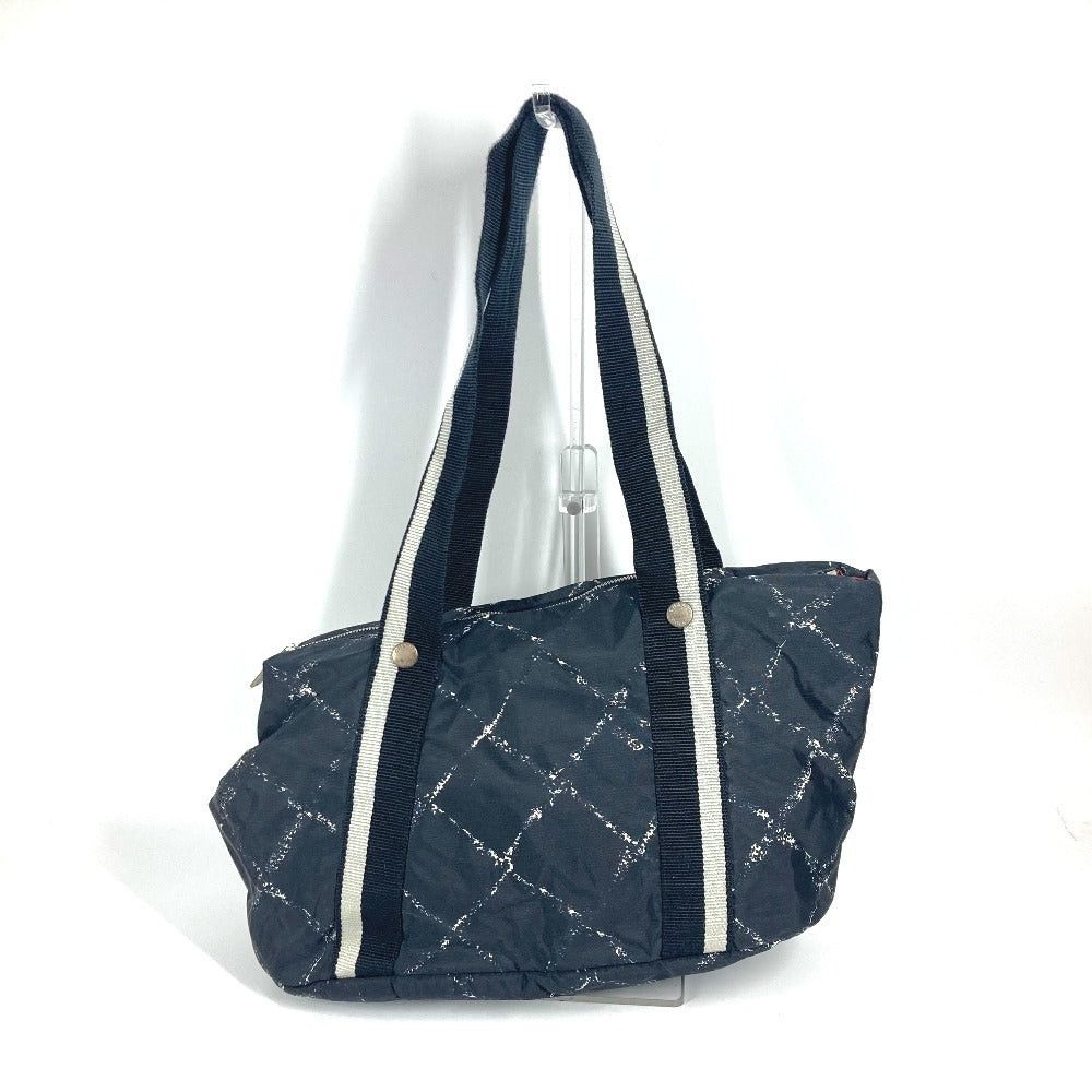 Chanel Chanel Former Travel Line Pet Bag Shawl Briefcase Shoulder Boston Nylon Unisex Black Size ONE SIZE - 2 Thumbnail