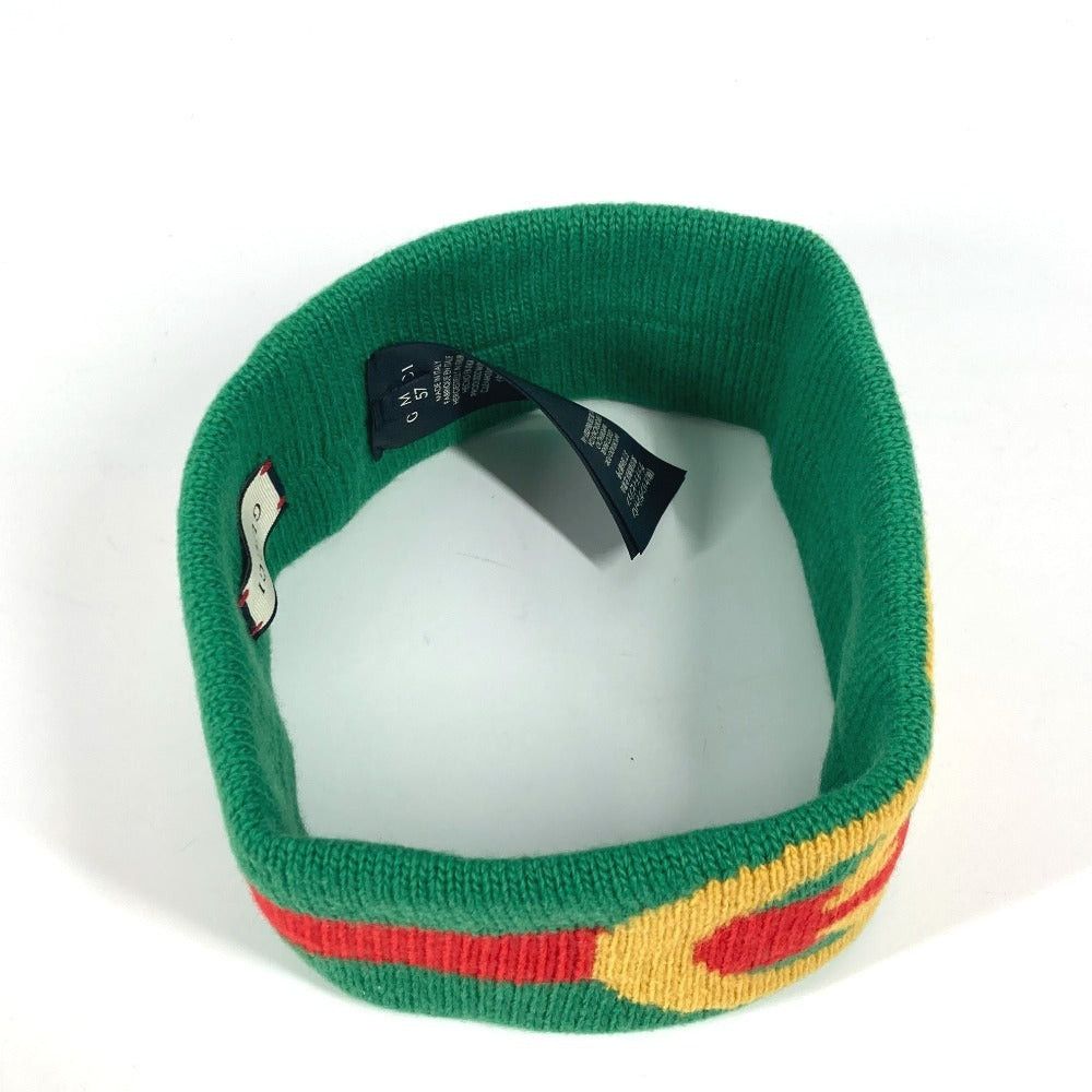 Gucci Gucci Gg Sherry Line Headband Hair Accessory Band Wool Unisex Green Size ONE SIZE - 3 Thumbnail