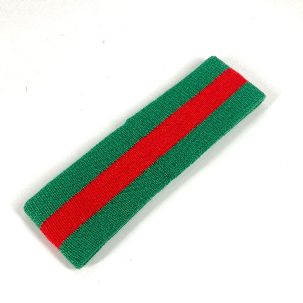 Gucci Gucci Gg Sherry Line Headband Hair Accessory Band Wool Unisex Green Size ONE SIZE - 2 Thumbnail