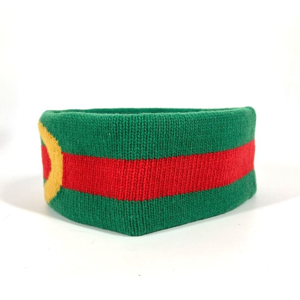 Gucci Gucci Gg Sherry Line Headband Hair Accessory Band Wool Unisex Green Size ONE SIZE - 7 Thumbnail