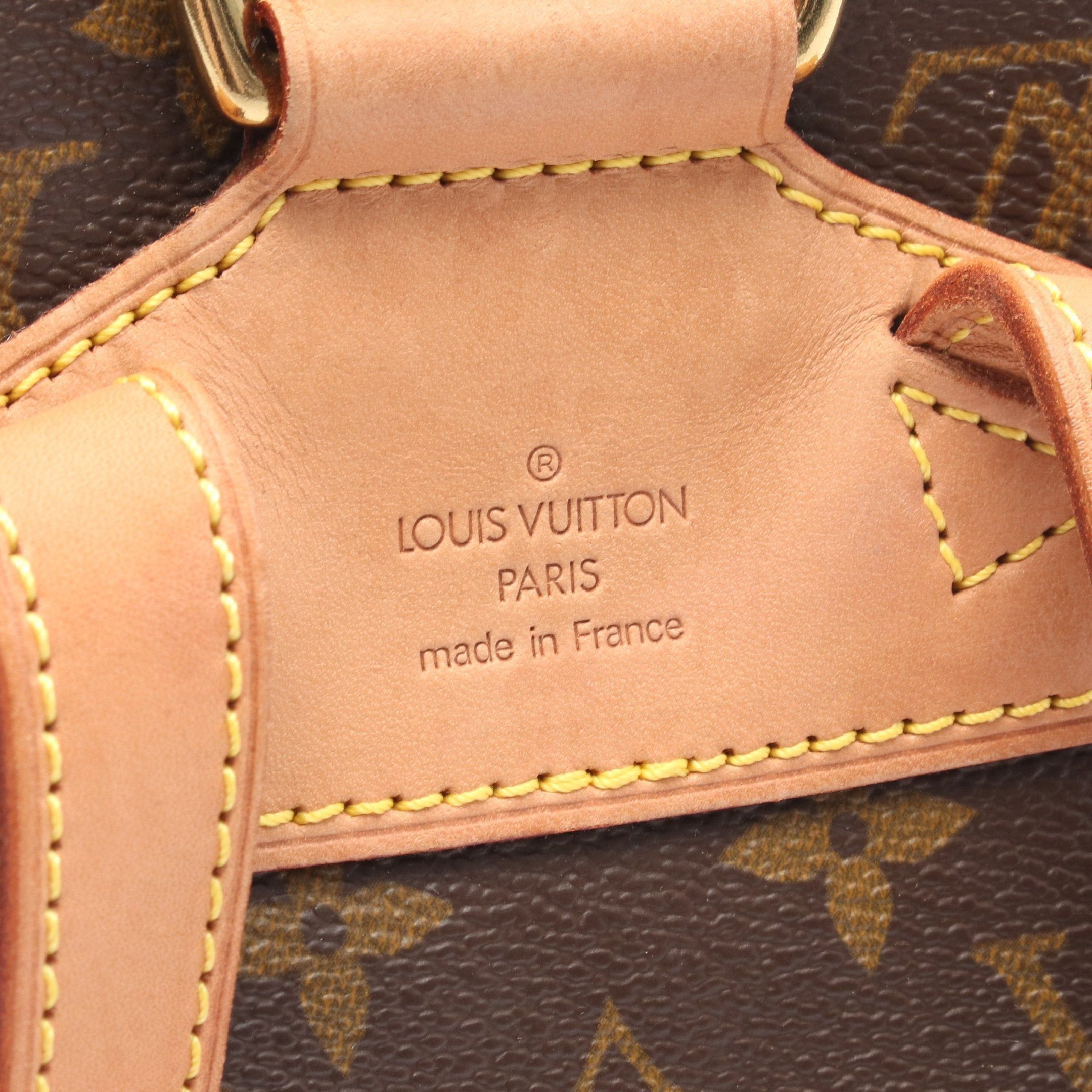 Louis Vuitton Louis Vuitton Montsouris Mm Monogram Backpack Rucksack Leather Brown Size ONE SIZE - 4 Thumbnail