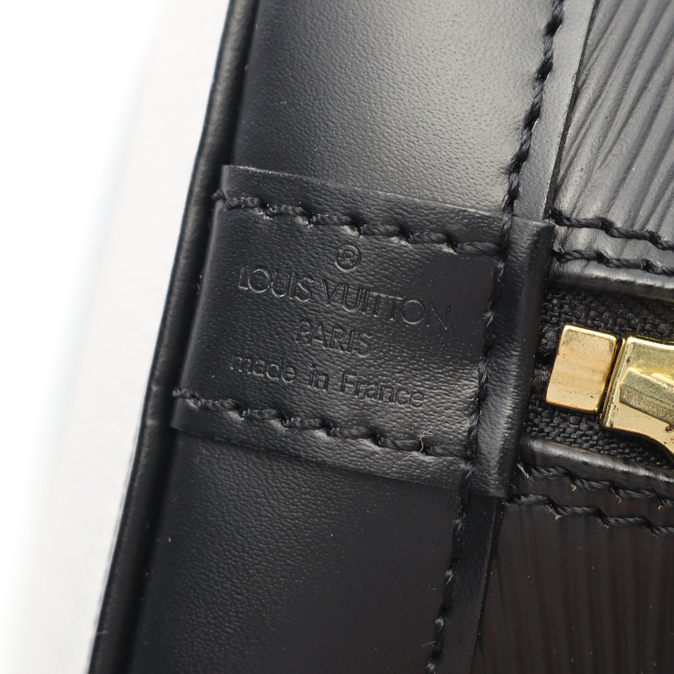 Louis Vuitton Louis Vuitton Alma Epi Noir Handbag Leather Black Size ONE SIZE - 5 Thumbnail