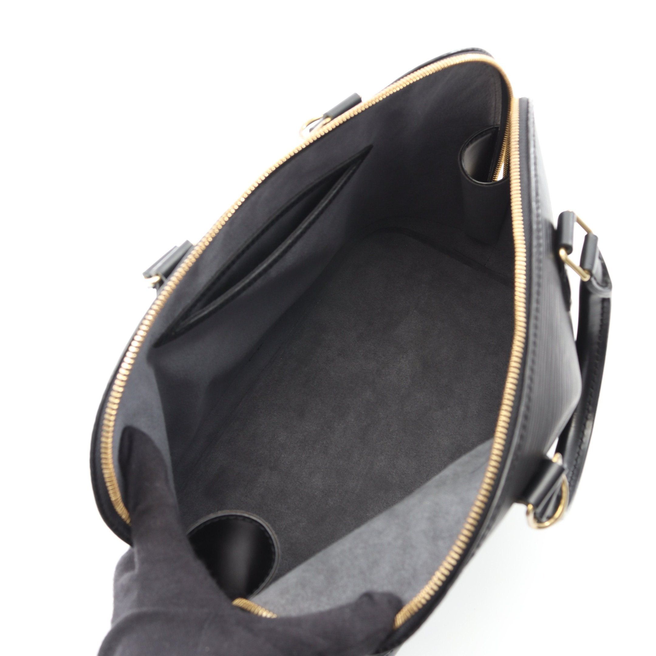Louis Vuitton Louis Vuitton Alma Epi Noir Handbag Leather Black Size ONE SIZE - 3 Thumbnail