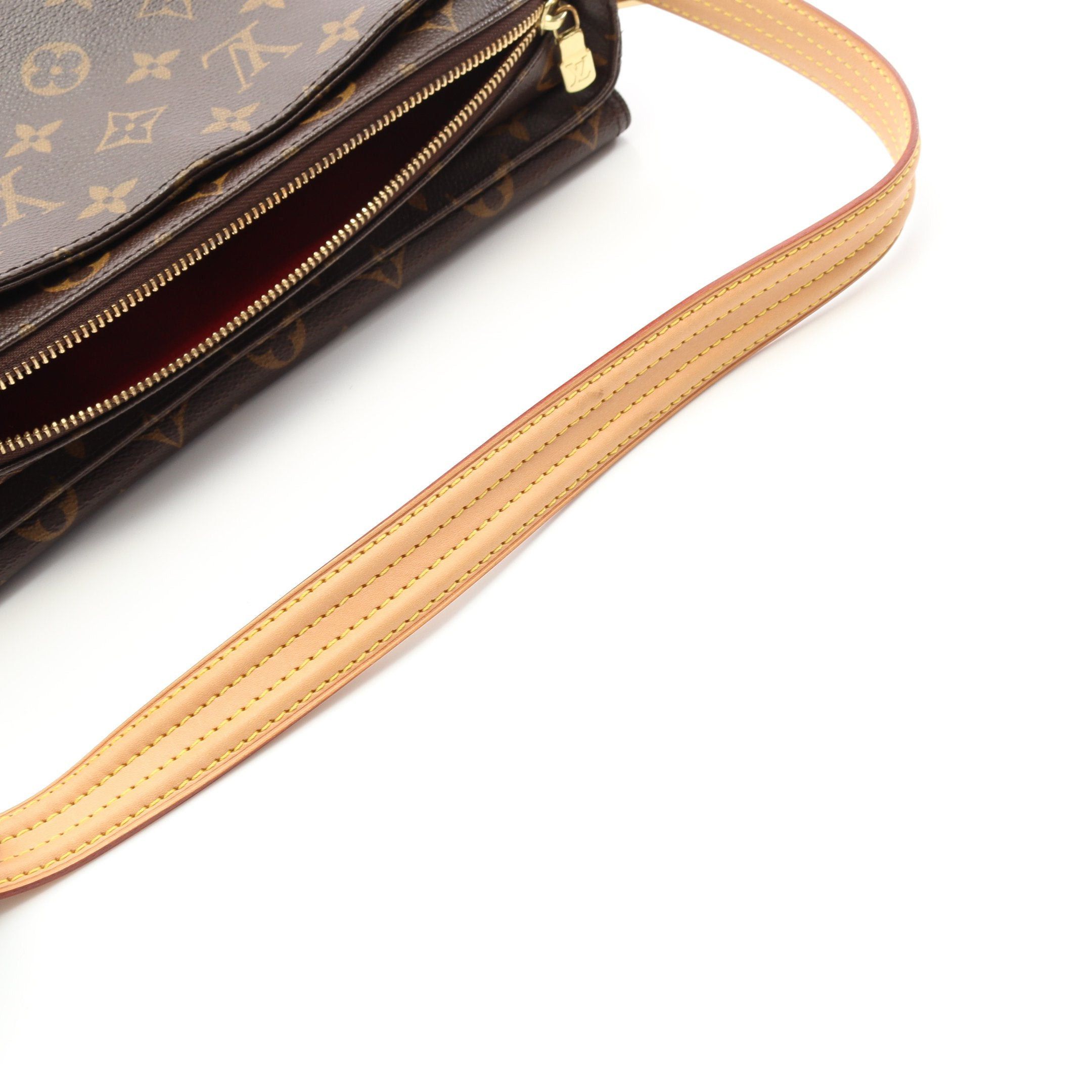 Louis Vuitton Louis Vuitton Vivacite Mm Monogram Shoulder Bag Leather Brown Size ONE SIZE - 7 Thumbnail