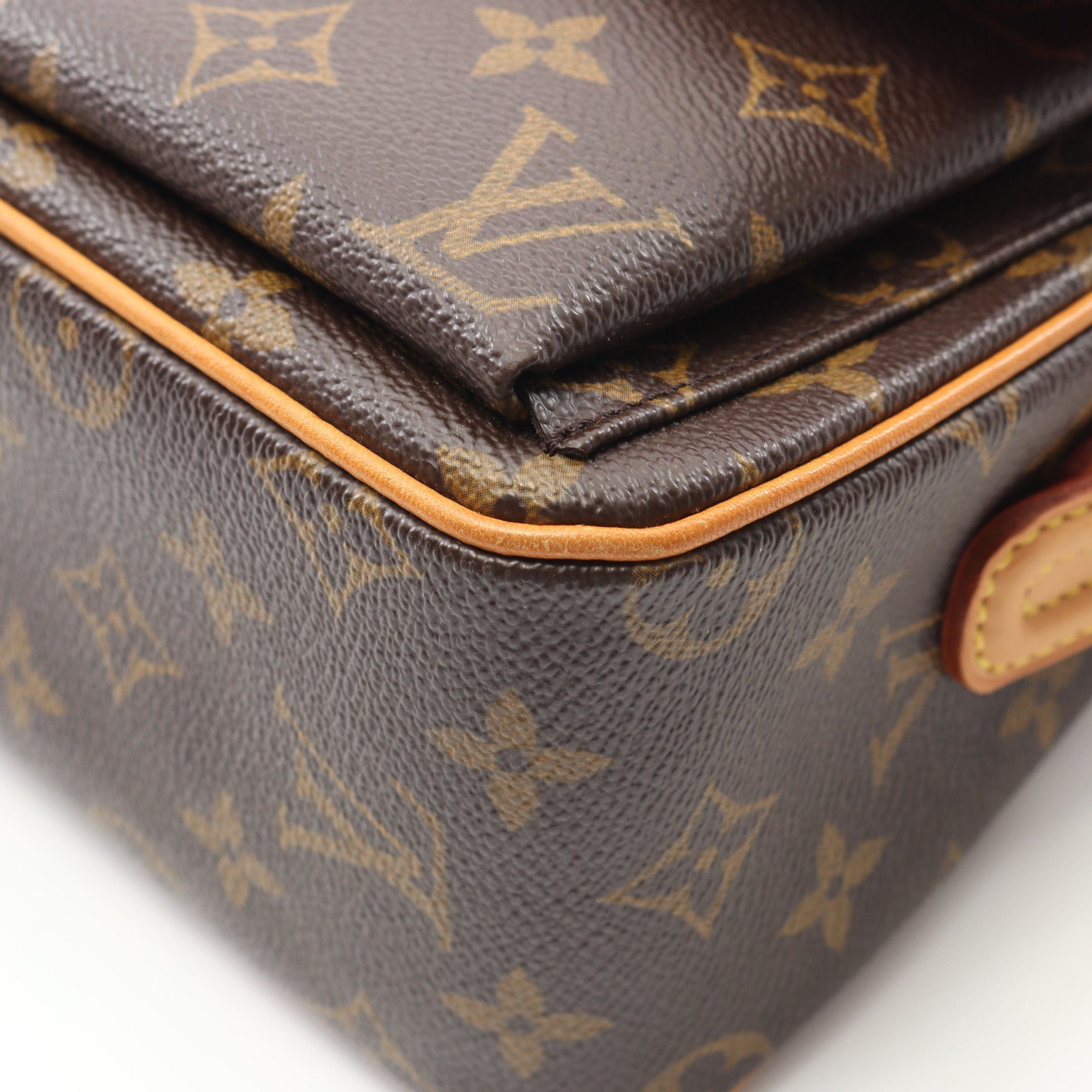 Louis Vuitton Louis Vuitton Vivacite Mm Monogram Shoulder Bag Leather Brown Size ONE SIZE - 6 Thumbnail